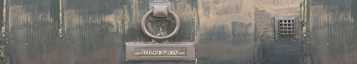Letterbox on Door.