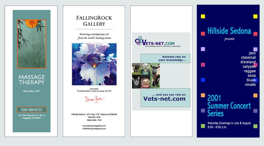 Front of Some Brochures