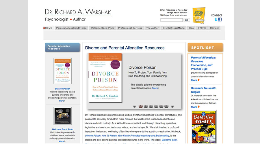 Dr. Warshak is a psychologist and writer of several books.