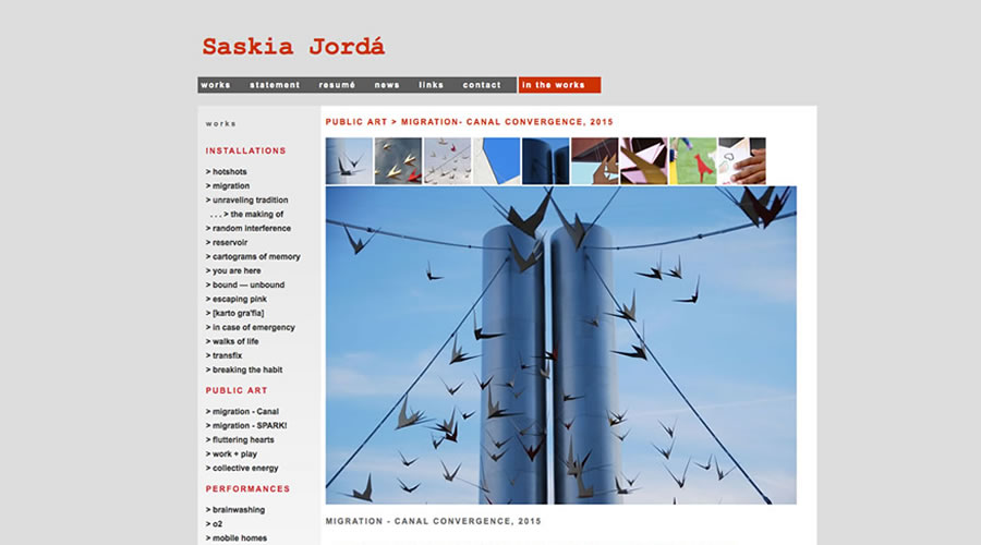 Saskia Jordà, from Venuzuela,. This site has rollovers that open a larger image below.
